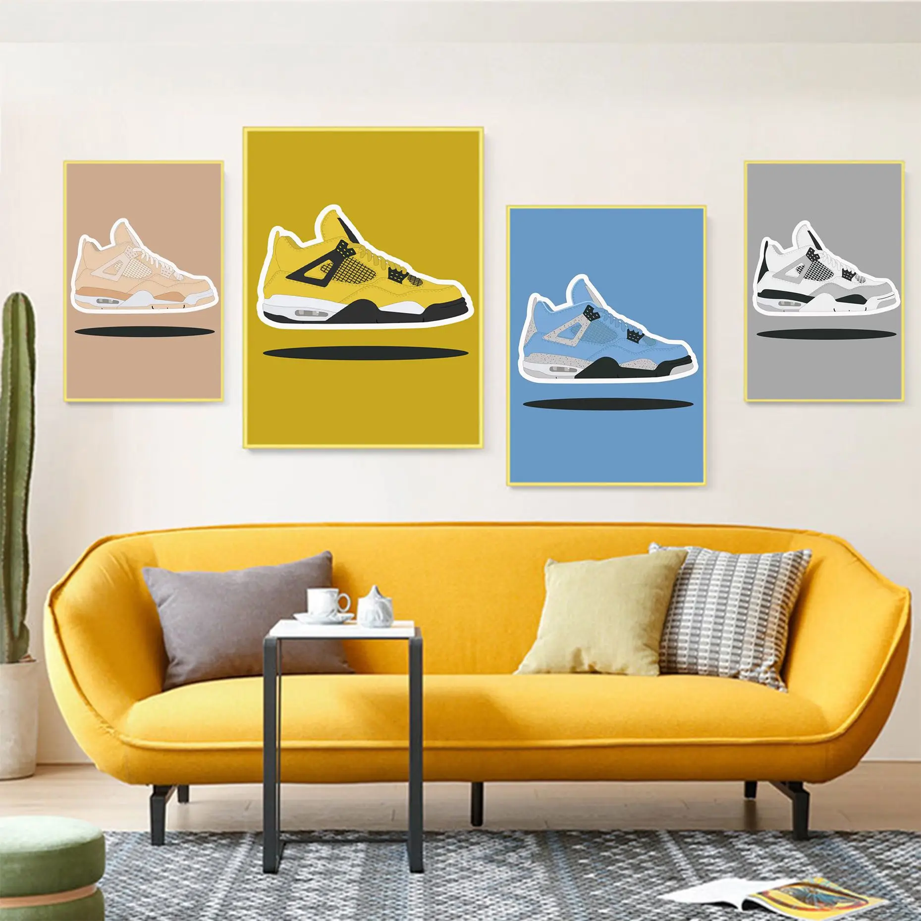 Funky Luxury Brand Sneakers Fashion Shoes Self-adhesive Art Poster Vintage Room Home Bar Cafe Decor Posters Wall Stickers
Funky Luxury Brand Sneakers Fashion Shoes Self-adhesive Art Poster Vintage Room Home Bar Cafe Decor Posters Wall Stickers