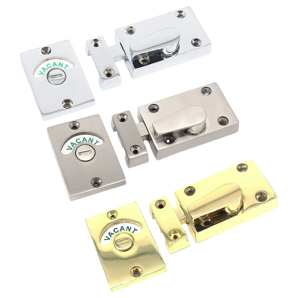 Bathroom Toilet Indicator Locks Bolt Vacant/Engaged For Bathroom WC Toilet Privacy Door Lock Latch Zinc Alloy Cover Anti-theft
Bathroom Toilet Indicator Locks Bolt Vacant/Engaged For Bathroom WC Toilet Privacy Door Lock Latch Zinc Alloy Cover Anti-theft