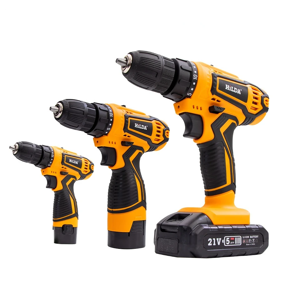 12v/16.8v/21v Lithium Electric Drill Multi-function Electric Hand Drill Electric Screwdriver Hilda
12v/16.8v/21v Lithium Electric Drill Multi-function Electric Hand Drill Electric Screwdriver Hilda