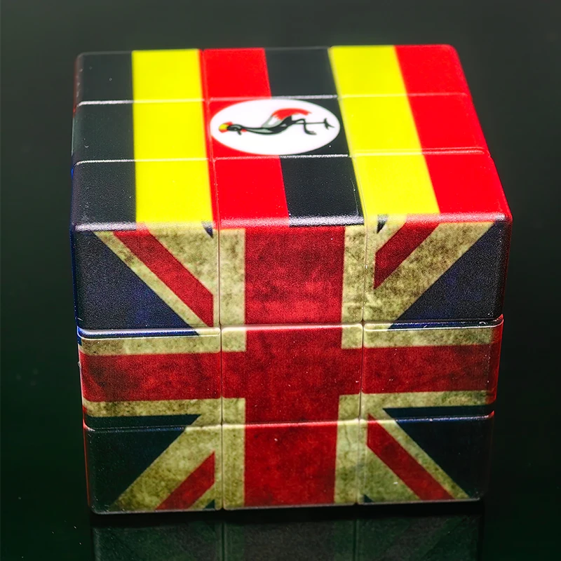 

3X3X3 National Flag Pattern Cube 3x3 Magic Speed Antistress Professional Fidget Toys Puzzle Children's Gift