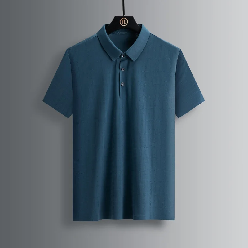 Factory Direct Supply Men's Large Size Seamless Ice SilkPOLOShirt Young and Middle-Aged Fashion Casual Summer Short SleeveTT-shi
Factory Direct Supply Men's Large Size Seamless Ice SilkPOLOShirt Young and Middle-Aged Fashion Casual Summer Short SleeveTT-shi