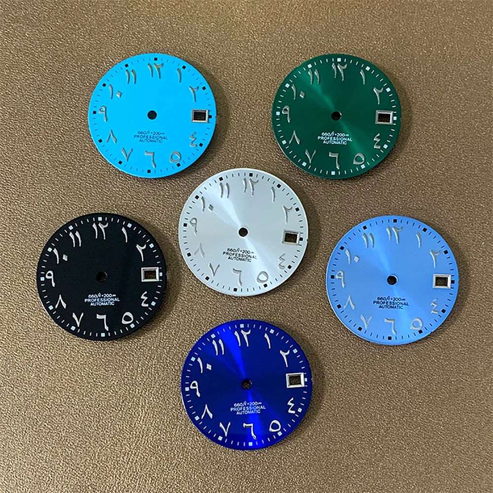Sun Pattern Glossy Dial 28.5MM Watch Dial Silver Hands Watch Accessories for NH35/NH36 Movement
Sun Pattern Glossy Dial 28.5MM Watch Dial Silver Hands Watch Accessories for NH35/NH36 Movement