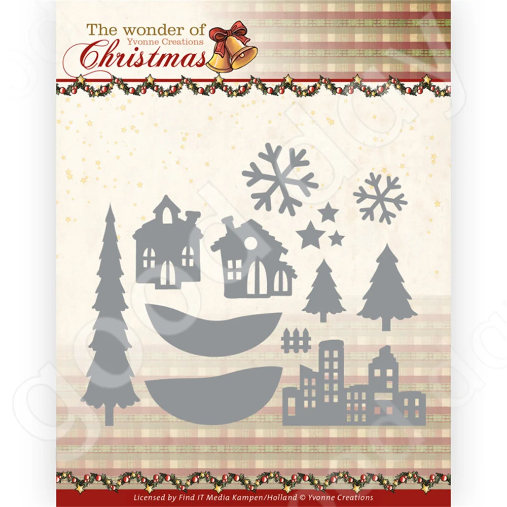 New Christmas Landscape Elements Metal Cutting Dies Scrapbook Diary Decoration Embossing Template Diy Greeting Card Handmade
New Christmas Landscape Elements Metal Cutting Dies Scrapbook Diary Decoration Embossing Template Diy Greeting Card Handmade