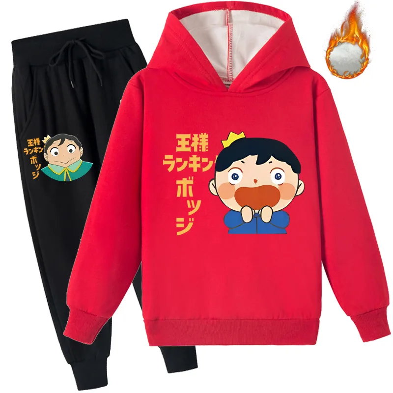 New Cartoon Ranking of Kings Hoodies Kids Winter Warm Velvet Thicken Sweatshirts Pants 2pcs Sets Boys Streetwear Girls Outfits
New Cartoon Ranking of Kings Hoodies Kids Winter Warm Velvet Thicken Sweatshirts Pants 2pcs Sets Boys Streetwear Girls Outfits