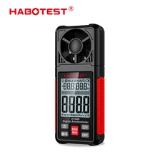 Digital Anemometer Portable Wind Speed Meter Air Velocity Gauge Windmeter LCD Display Temperature Humidity Meter Electric Tools