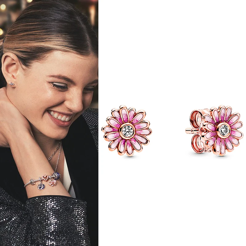 2020 New 925 серьги Silver Pan Earrings Rose Gold Daisy Pan Earrings For Women Wedding Gift Fashion Jewelry
2020 New 925 серьги Silver Pan Earrings Rose Gold Daisy Pan Earrings For Women Wedding Gift Fashion Jewelry