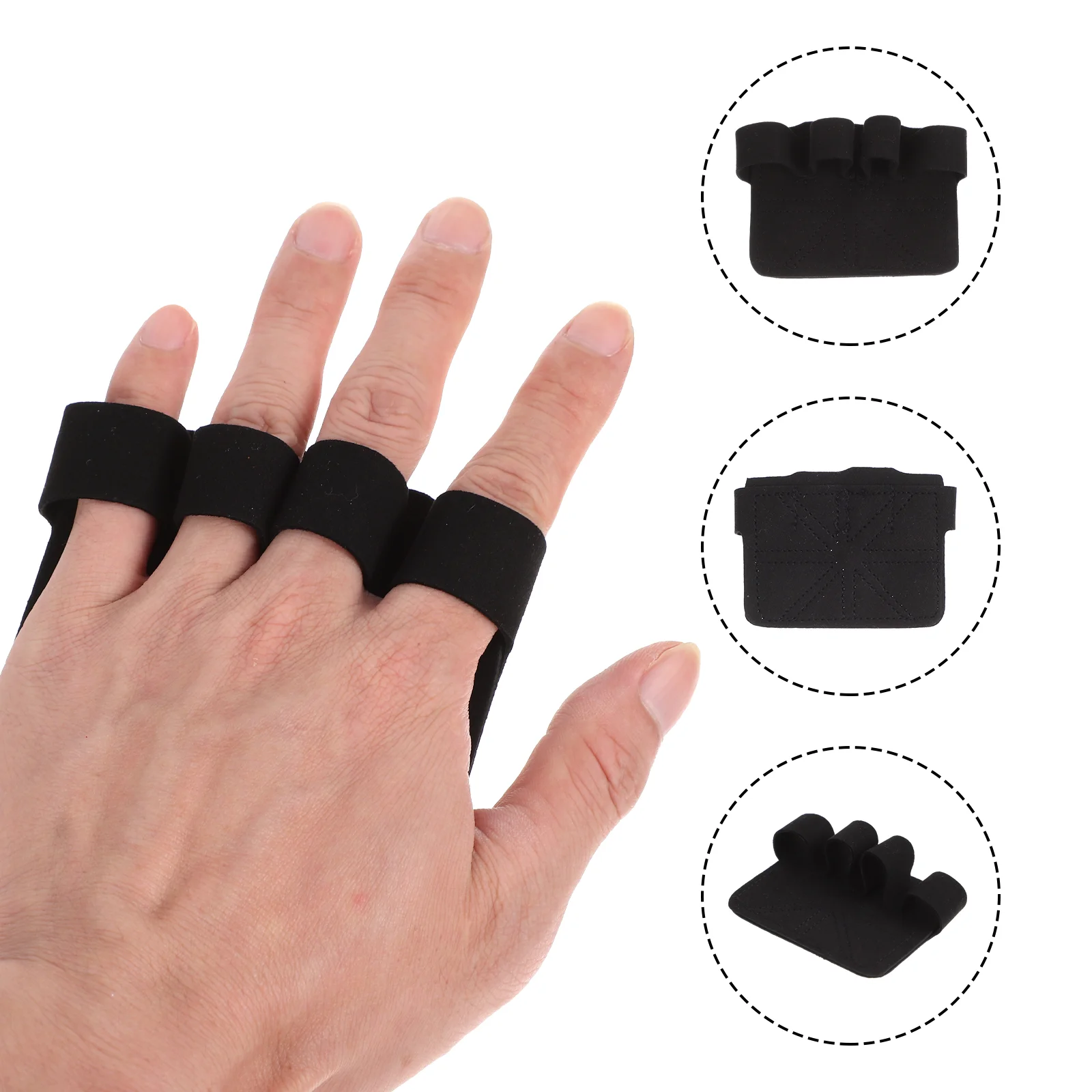 

Weightlifting Palm Exercise Handles Anti-slip Grips Pads Lightweight Microfiber Workout Fitness Gloves Man