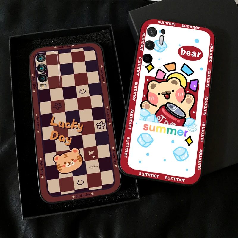 Cartoon Cute Bear For Xiaomi Redmi Note 10 10S 10T 9 9S 9T 5G Phone Case For Redmi 10 9 9T 9A 9C Black Liquid Silicon Back
Cartoon Cute Bear For Xiaomi Redmi Note 10 10S 10T 9 9S 9T 5G Phone Case For Redmi 10 9 9T 9A 9C Black Liquid Silicon Back