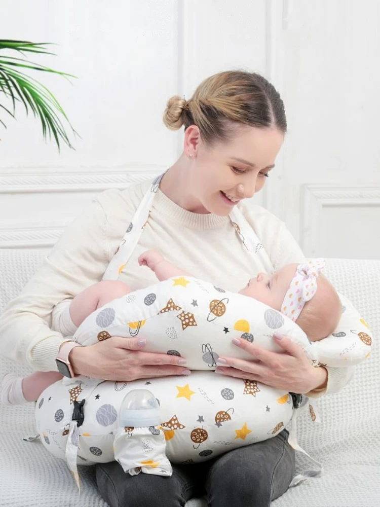 

2022 New Baby Cotton Nursing Pillow Maternity Breastfeeding Headrest Newborn Anti-spit Milk Pillow Pregnant Woman Back Cushion