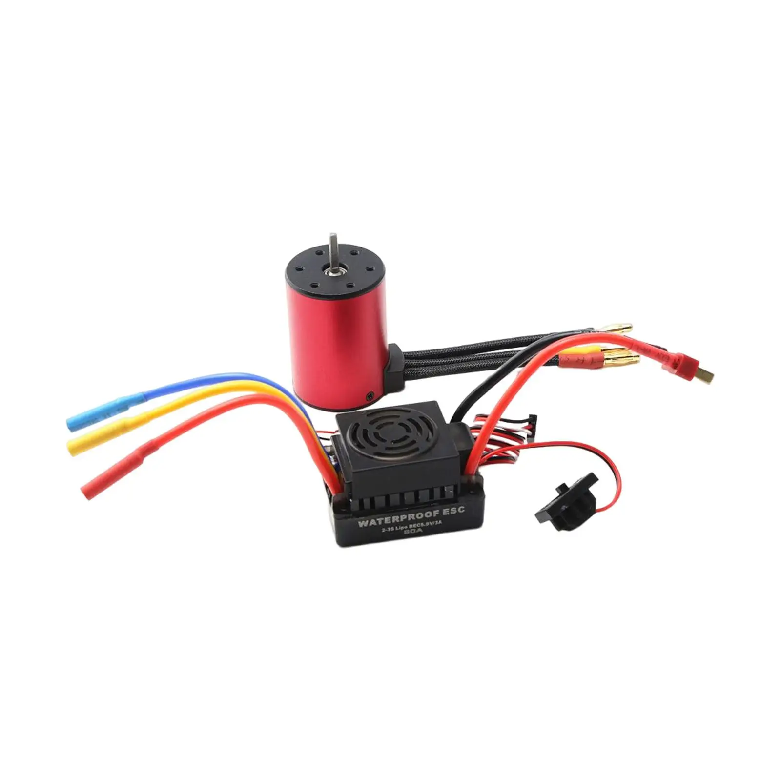 

Waterproof Brushless Motor with 60A ESC 4 Poles for 1/10 RC Car Parts
