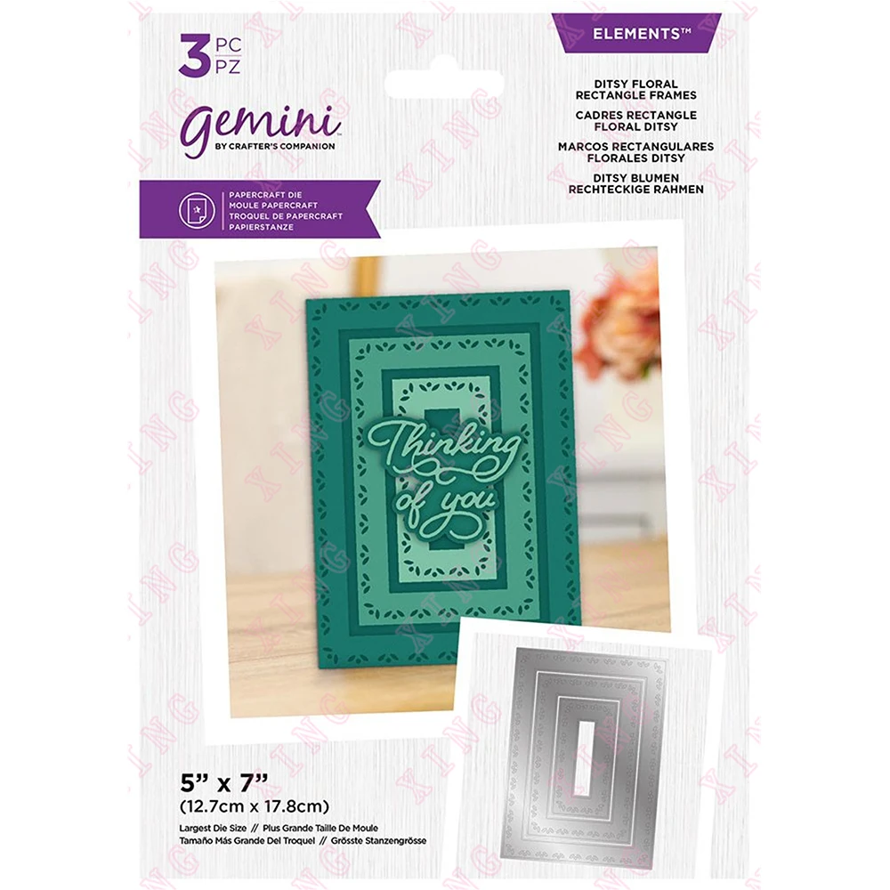Newest ditsy Floral Rectangle Metal Cutting Dies Scrapbook Paper Decoration Embossing Template Diy Handmade Craft Reusable Molds
Newest ditsy Floral Rectangle Metal Cutting Dies Scrapbook Paper Decoration Embossing Template Diy Handmade Craft Reusable Molds