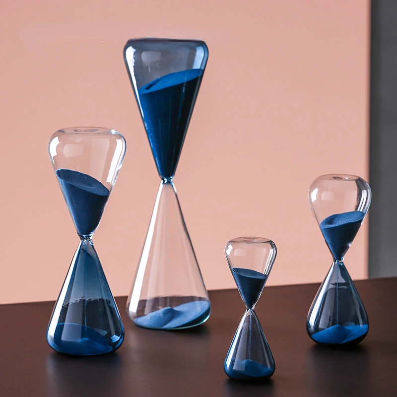 Home 60 minute Blue Sand Hourglass Home porch Soft decorations Half hour timer ornaments
Home 60 minute Blue Sand Hourglass Home porch Soft decorations Half hour timer ornaments
