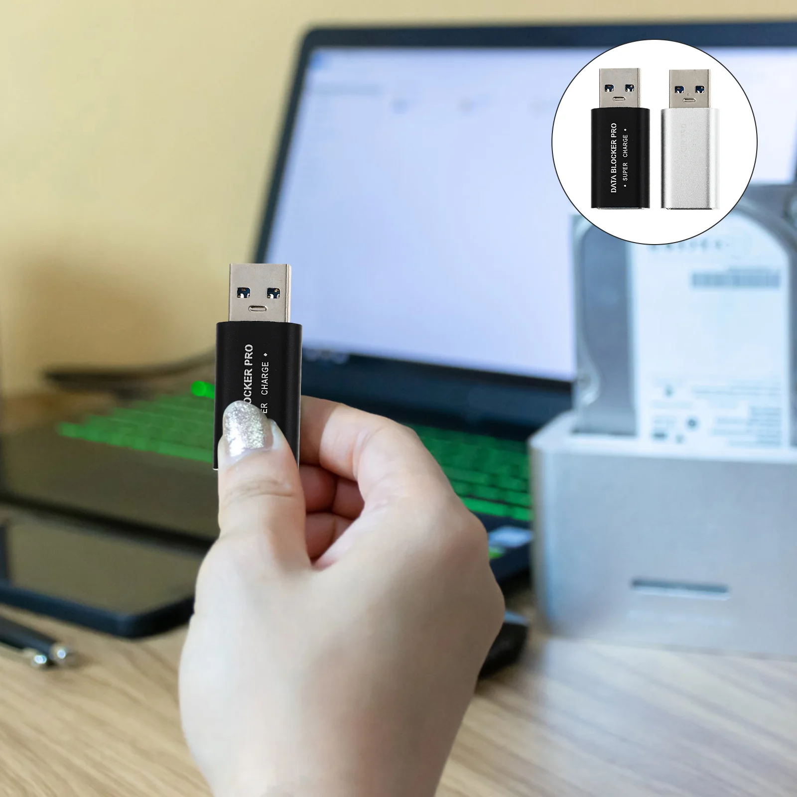 2 PCS Data Blocker USB Defender Power Aluminum Alloy Office Charging Adapter Hacking gadget
2 PCS Data Blocker USB Defender Power Aluminum Alloy Office Charging Adapter Hacking gadget