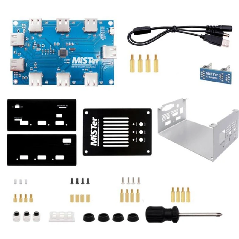 Metal Case For Mister FPGA Suit For DE10-Nano Main Board With Manual Welding USB Hub V2.1 Board For Mister FPGA
Metal Case For Mister FPGA Suit For DE10-Nano Main Board With Manual Welding USB Hub V2.1 Board For Mister FPGA