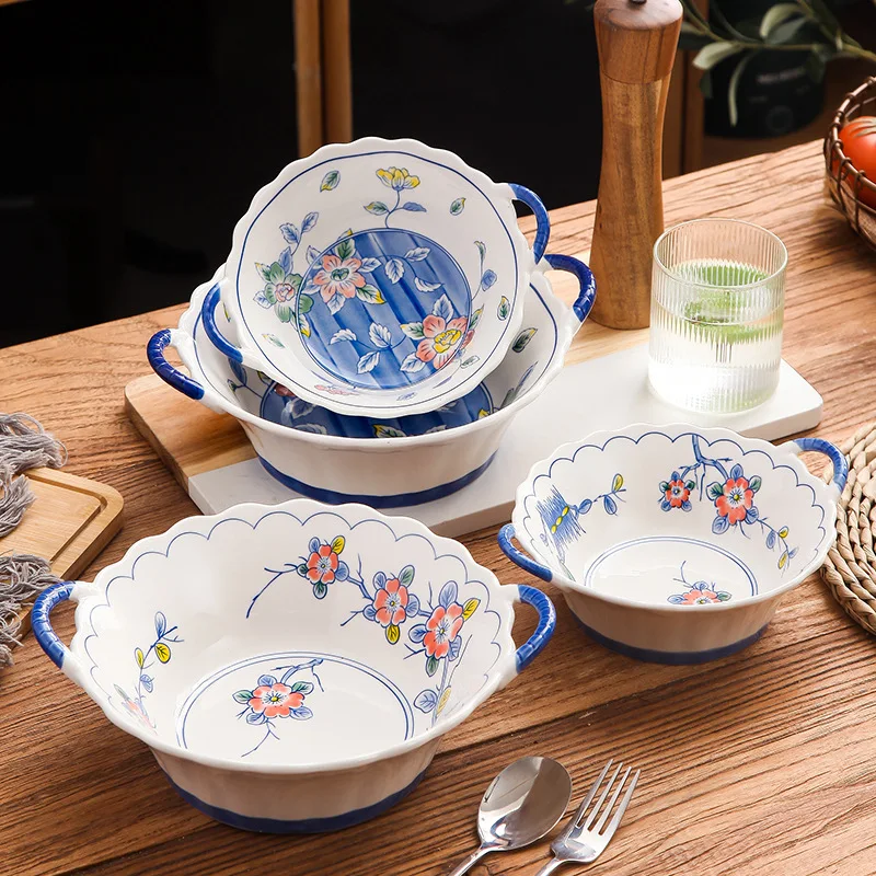 Binaural Crockery Soup Bowl Microwave Use Ceramic Tableware 7.5 Inch Noodle Salad Bowl 10.5inch Deep Dish
Binaural Crockery Soup Bowl Microwave Use Ceramic Tableware 7.5 Inch Noodle Salad Bowl 10.5inch Deep Dish