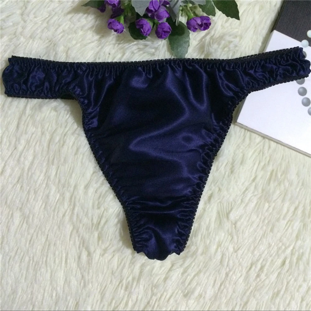 Men Briefs Sexy Silk Soft Thong T Panties Solid Comfortable Breathable Bikini Slip High Quality Gay Low Waist Soft Underwear
Men Briefs Sexy Silk Soft Thong T Panties Solid Comfortable Breathable Bikini Slip High Quality Gay Low Waist Soft Underwear