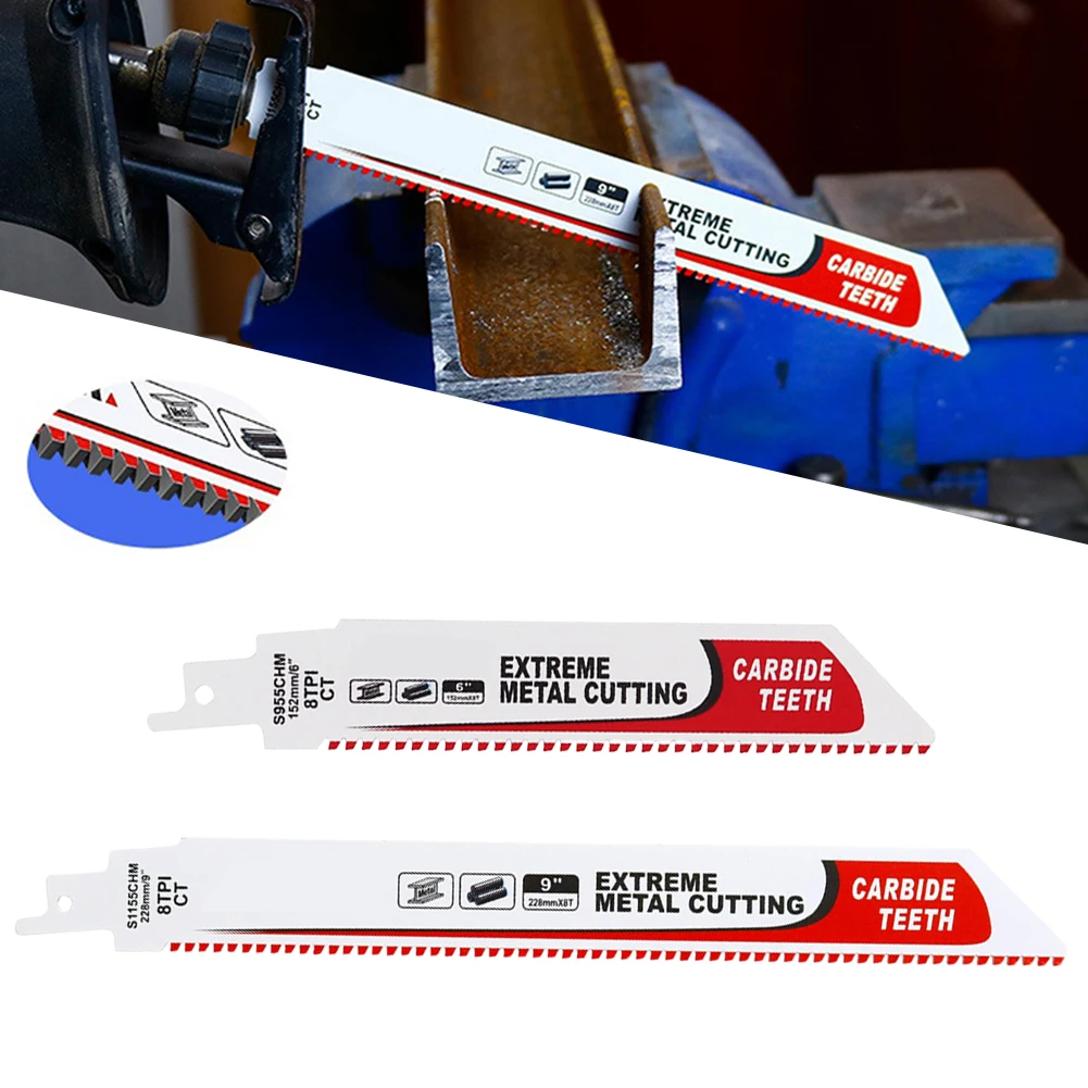 6/9Inch Cutting Metal Saw Blade Carbide Cutting Iron Steel Reciprocating Saw Saber Saw S955CHM S1155CHM Woodworking Tool
6/9Inch Cutting Metal Saw Blade Carbide Cutting Iron Steel Reciprocating Saw Saber Saw S955CHM S1155CHM Woodworking Tool