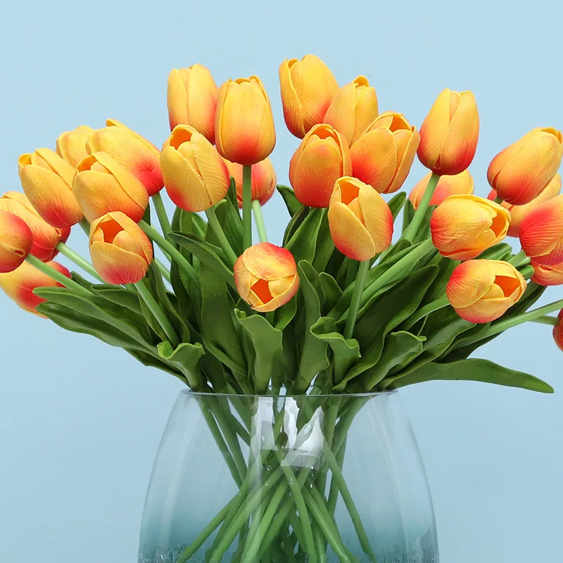Artificial Tulips Flowers Fake Faux PU Tulip Bouquet Real Touch Flower Arrangement for Home Room Office Party Wedding Decoration
Artificial Tulips Flowers Fake Faux PU Tulip Bouquet Real Touch Flower Arrangement for Home Room Office Party Wedding Decoration