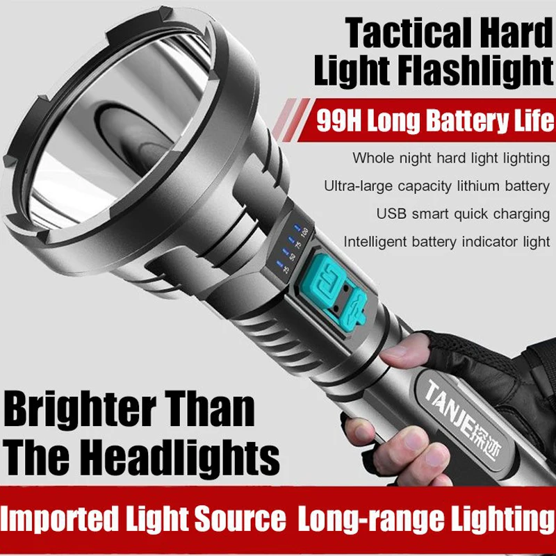 Super Powerful Led Flashlight Rechargeable ABS Flashlight Xenon Long-Range Flashlight Camping Outdoor Adventure Flashlight 
Super Powerful Led Flashlight Rechargeable ABS Flashlight Xenon Long-Range Flashlight Camping Outdoor Adventure Flashlight