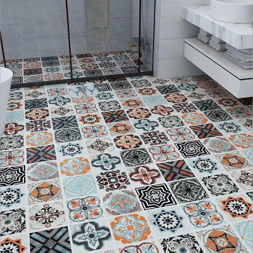 Bohemian Style Non-slip DIY Wall Peeling And Pasting Vinyl Tile Waterproof Wallpaper Floor Sticker Home Decoration
Bohemian Style Non-slip DIY Wall Peeling And Pasting Vinyl Tile Waterproof Wallpaper Floor Sticker Home Decoration
