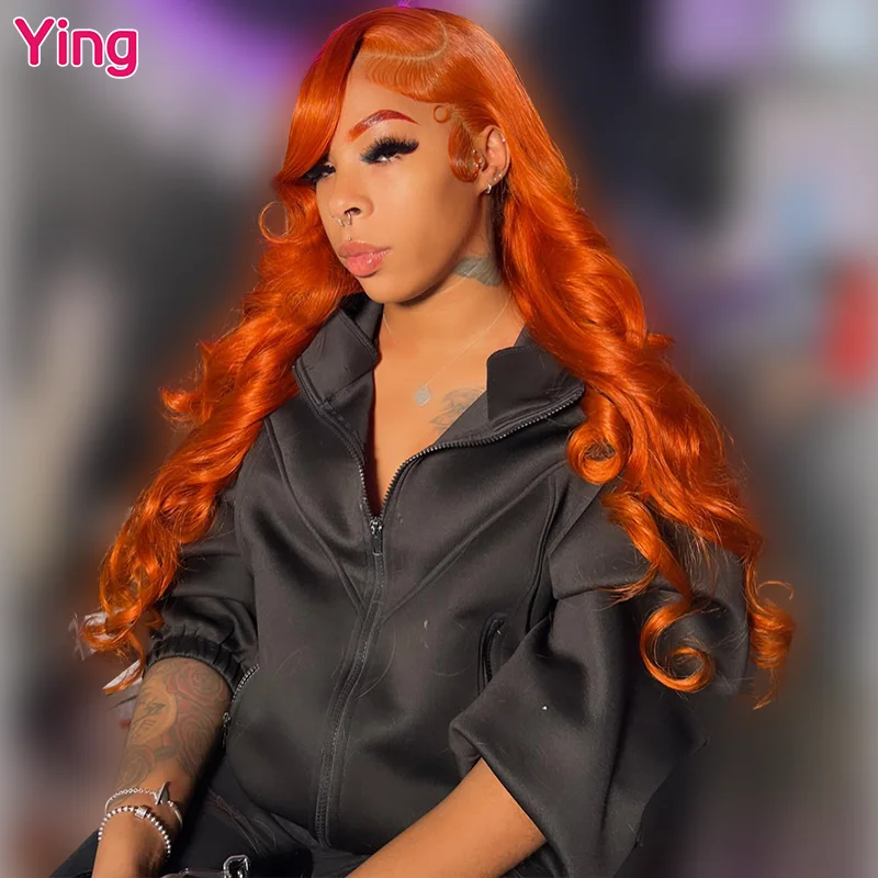 Ying Peruvian Ginger Orange Body Wave 200% 13x6 Lace Frontal Wig Remy 13x4 Lace Front Wig PrePlucked 4x4 Transparent Lace Wig
Ying Peruvian Ginger Orange Body Wave 200% 13x6 Lace Frontal Wig Remy 13x4 Lace Front Wig PrePlucked 4x4 Transparent Lace Wig