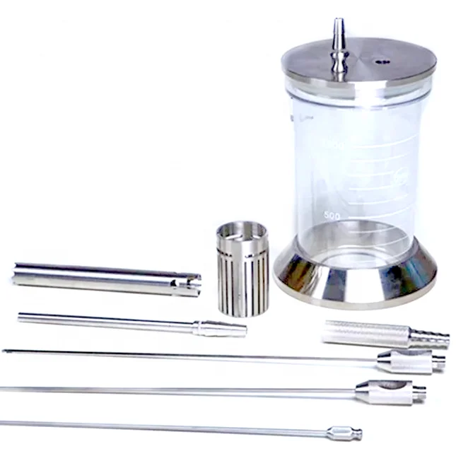 High Quality Stainless Steel Autoclavable Fat Implant Fat Transplant Fat Filter System with Cannula for Liposuction Equipment
High Quality Stainless Steel Autoclavable Fat Implant Fat Transplant Fat Filter System with Cannula for Liposuction Equipment
