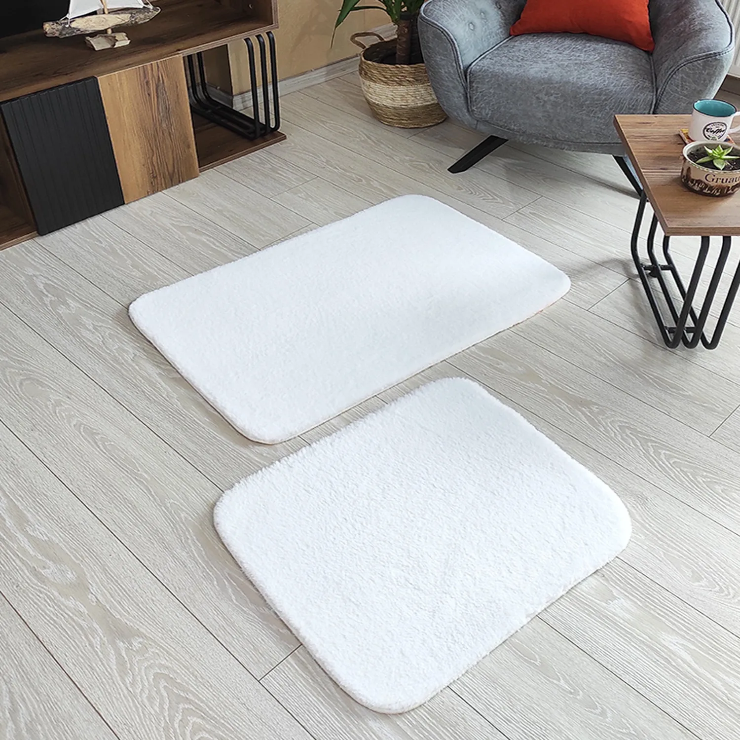 Carnival Home White Rectangle Rabbit Feather Plush Dual Bath Mat Pad 50x60 cm and 60x90 cm soft Form Quality Tissue
Carnival Home White Rectangle Rabbit Feather Plush Dual Bath Mat Pad 50x60 cm and 60x90 cm soft Form Quality Tissue