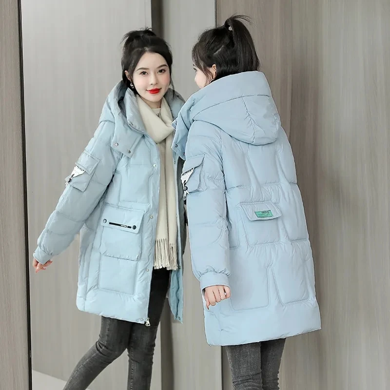 2022 New Down Cotton Jacket Women's Bread Coat Korean Loose Winter Mid-length Woman Parkas Thick Waterproof Snow Wear Outwear
2022 New Down Cotton Jacket Women's Bread Coat Korean Loose Winter Mid-length Woman Parkas Thick Waterproof Snow Wear Outwear