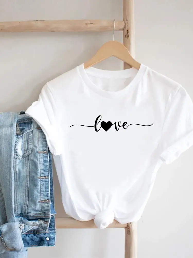 Women Clothing Love Letter Trend 90s Print Female Top Short Sleeve Tee Casual Summer Clothes Tshirt Fashion Graphic T-shirt
Women Clothing Love Letter Trend 90s Print Female Top Short Sleeve Tee Casual Summer Clothes Tshirt Fashion Graphic T-shirt