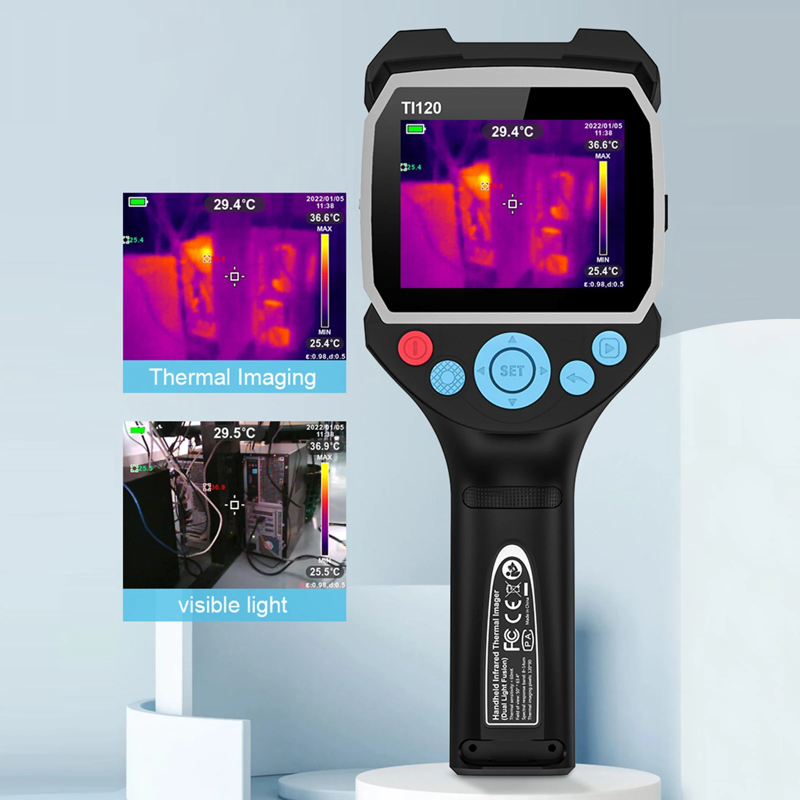 Infrared Thermal Imager High-precision Thermal Camera 10800 Pixels Color Screen Display Infrared Imagic Thermographic Camera
Infrared Thermal Imager High-precision Thermal Camera 10800 Pixels Color Screen Display Infrared Imagic Thermographic Camera