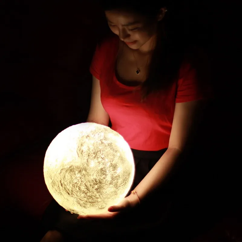 LED 3D Moon Lamp Night Light Change Atmosphere Bedroom Decor Home Birthday Holiday Party Gift Desktop Decorative Lights
LED 3D Moon Lamp Night Light Change Atmosphere Bedroom Decor Home Birthday Holiday Party Gift Desktop Decorative Lights