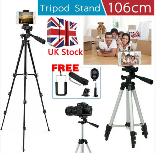 Universal Tripod Stand Telescopic Digital Camera Phone Holder Mount For iPhone
Universal Tripod Stand Telescopic Digital Camera Phone Holder Mount For iPhone