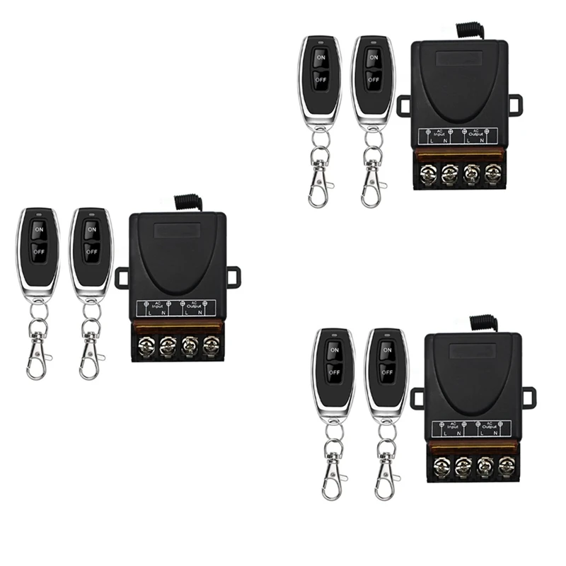 Беспроводной пульт дистанционного управления 3X AC220V 30A 1CH 433Mhz релейный приемник RF + передатчик ВКЛ/ВЫКЛ
Беспроводной пульт дистанционного управления 3X AC220V 30A 1CH 433Mhz релейный приемник RF + передатчик ВКЛ/ВЫКЛ