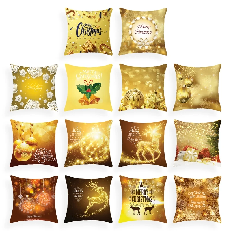 Home Decor Christmas Print Polyester Cushion Cover Pillowcase For Bedroom Living Room funda de almohada
Home Decor Christmas Print Polyester Cushion Cover Pillowcase For Bedroom Living Room funda de almohada