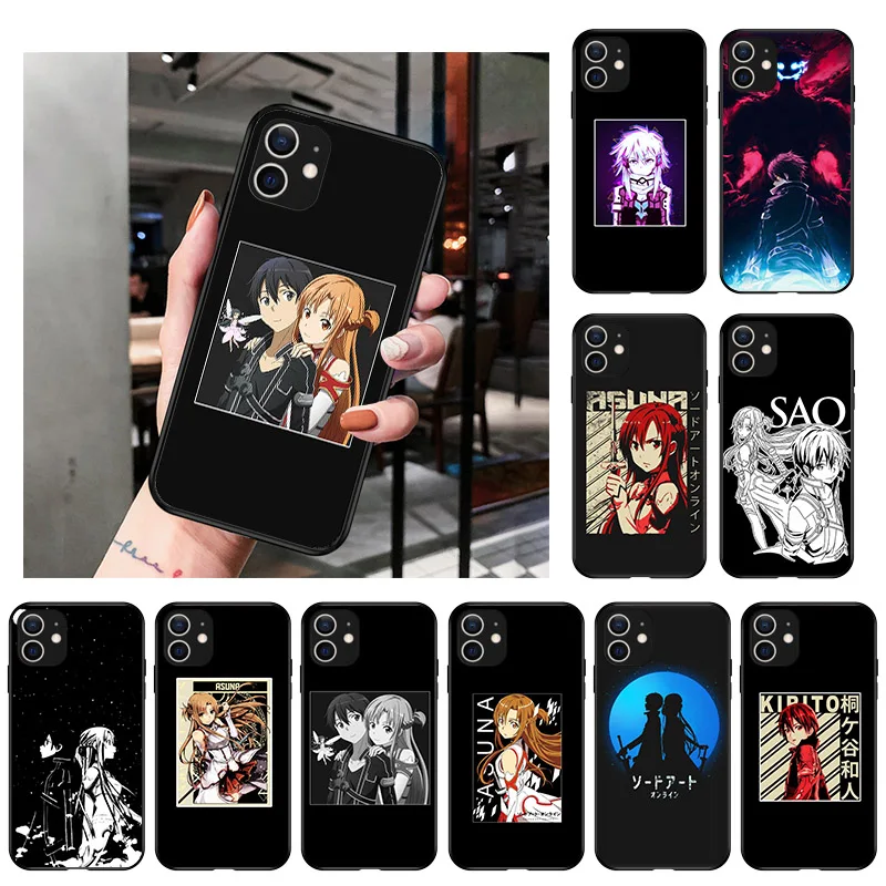 Anime Sword Art Online Soft Black Phone Case For iPhone 13 12 Pro XS Max X XR 7 8 6 6S Plus 12 13 Mini 11 Pro Max SE 2020 Cover
Anime Sword Art Online Soft Black Phone Case For iPhone 13 12 Pro XS Max X XR 7 8 6 6S Plus 12 13 Mini 11 Pro Max SE 2020 Cover