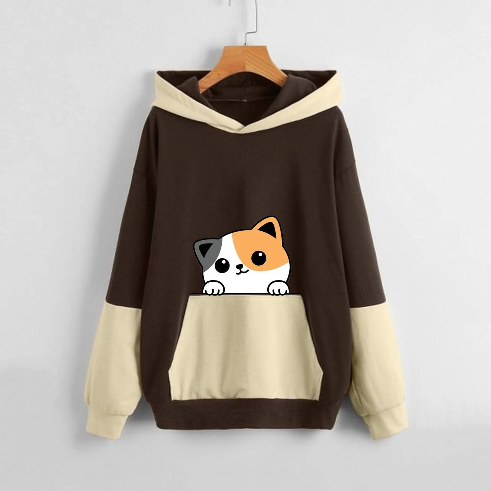 Womens Pullover Sweatshirt Cute Cat Printed Hoodies Fall Sweaters For Women Teens Kawaii Pullover Woman's Hoodies Pullover
Womens Pullover Sweatshirt Cute Cat Printed Hoodies Fall Sweaters For Women Teens Kawaii Pullover Woman's Hoodies Pullover