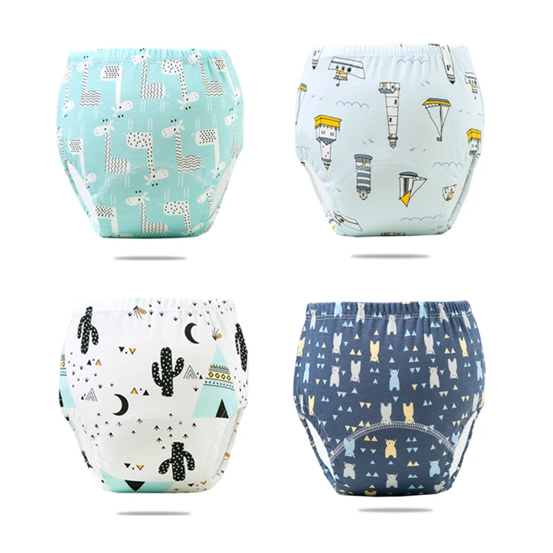 4Pcs/Lot Baby Cloth Diaper Boys Training Pants Waterproof Cotton Shorts Underwear Girl Reusable Nappies Infant Panties Briefs
4Pcs/Lot Baby Cloth Diaper Boys Training Pants Waterproof Cotton Shorts Underwear Girl Reusable Nappies Infant Panties Briefs