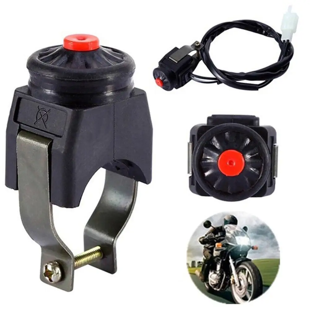 

Universal Motorcycle Kill Switch Red Push Button Horn Starter Dirt Bike ATV UTV Dual Sport For 22mm Handlebar Mounted Bars N6T2