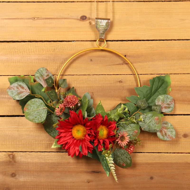 25cm Decorative Door Pendant Artificial Red Sunflower Wreath Hanging Wreath Wreath Base Home Decor Door Wreath Farmhouse Decor
25cm Decorative Door Pendant Artificial Red Sunflower Wreath Hanging Wreath Wreath Base Home Decor Door Wreath Farmhouse Decor