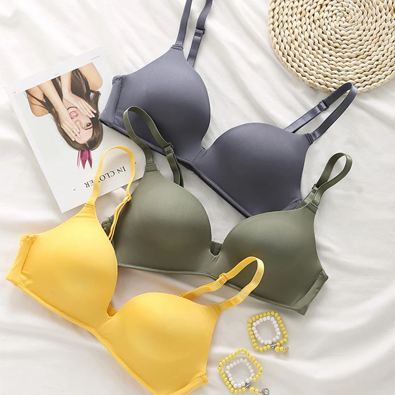 Women Seamless Bra Sexy No Wire Push Up Underwear Girls Students Breathable Thin 10 Colors Bras Female's Bra Breathable Gathered
Women Seamless Bra Sexy No Wire Push Up Underwear Girls Students Breathable Thin 10 Colors Bras Female's Bra Breathable Gathered