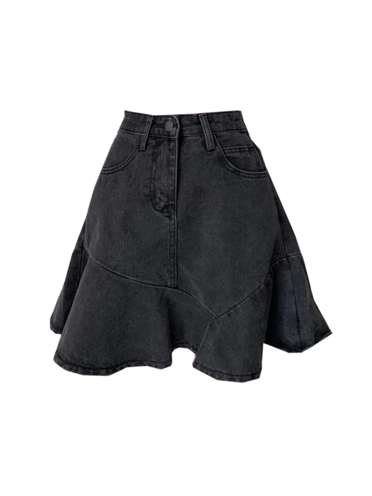 Summer Women's Dark Grey Denim Skirt Harajuku Y2k Skirts Korean Style Vintage Blue A-Line Mini Shorts Jean Skirt Clothes 2023
Summer Women's Dark Grey Denim Skirt Harajuku Y2k Skirts Korean Style Vintage Blue A-Line Mini Shorts Jean Skirt Clothes 2023
