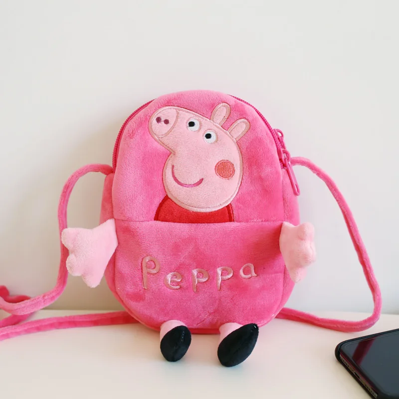 Peppa Pig Plush Animal bag Figure Polyester Cotton Cartoon Print Cute Zipper Children's Anime School Backpack for Children Gifts
Peppa Pig Plush Animal bag Figure Polyester Cotton Cartoon Print Cute Zipper Children's Anime School Backpack for Children Gifts