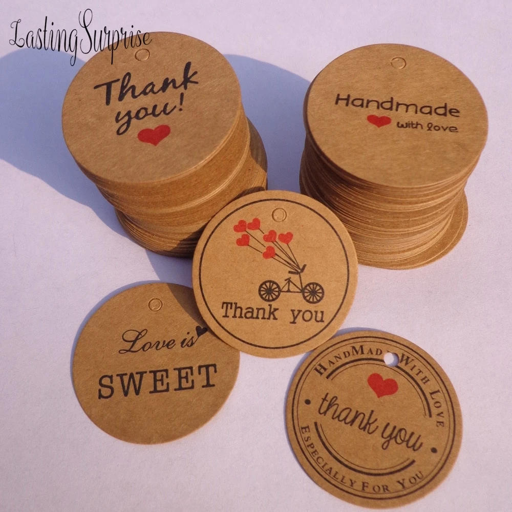 Lasting Surprise 100pcs Packaging Tags Handmade Kraft Paper Tags Thank You Gift Tag Labels for DIY Wedding Party Gift
Lasting Surprise 100pcs Packaging Tags Handmade Kraft Paper Tags Thank You Gift Tag Labels for DIY Wedding Party Gift