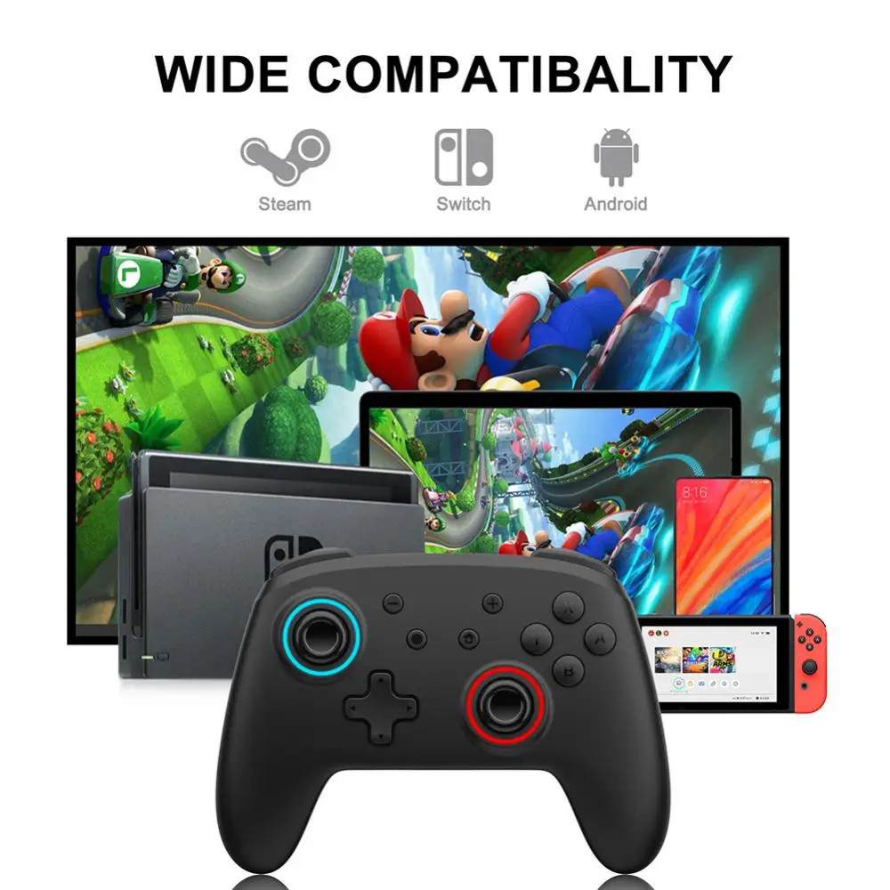 Mini Wireless Handle 600mah 7-color Lights Double Motors Charging Battery Powered For Switch Game Machine 5v
Mini Wireless Handle 600mah 7-color Lights Double Motors Charging Battery Powered For Switch Game Machine 5v