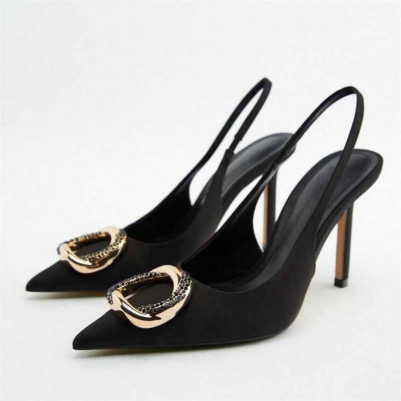 Brand ZARZ 2022 Summer New Fashion High-Heeled Shoes Woman's Black Pointed Sandals Slingback Sexy Pumps Brand Plus Size 42
Brand ZARZ 2022 Summer New Fashion High-Heeled Shoes Woman's Black Pointed Sandals Slingback Sexy Pumps Brand Plus Size 42