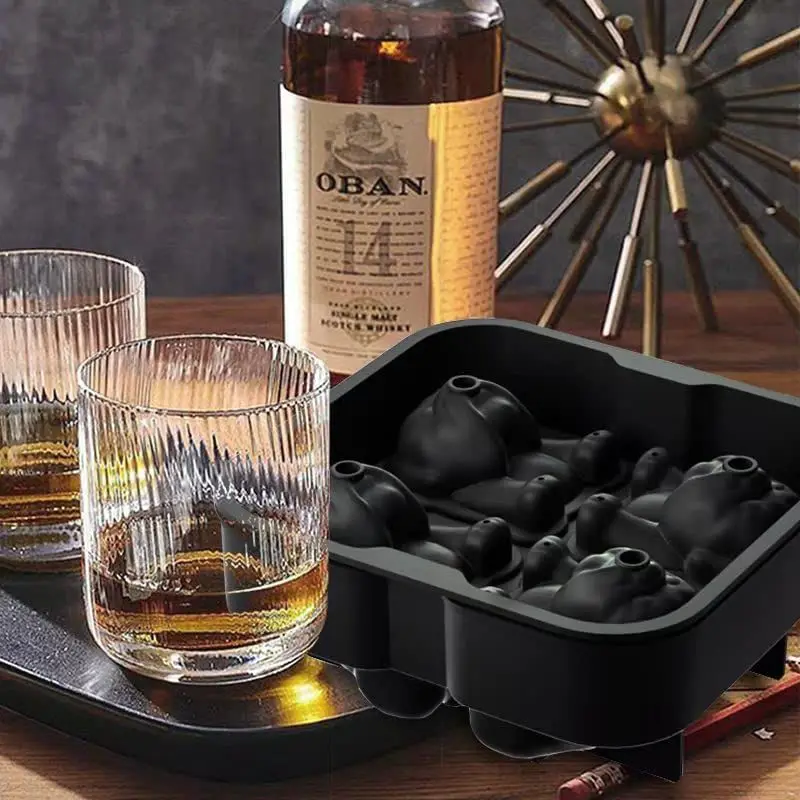 Silicone Dog Ice Grid Bulldog Ice Ball 4 Grid Harpy Dog Ice Grid 3D Three-dimensional Whiskey Ice Cubes Silicone Ice Mold
Silicone Dog Ice Grid Bulldog Ice Ball 4 Grid Harpy Dog Ice Grid 3D Three-dimensional Whiskey Ice Cubes Silicone Ice Mold