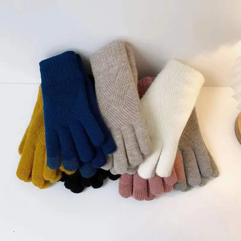 Men Winter Add Velvet To Protect Against Cold Touch Screen Mittens Women Riding Non-slip Gloves Unisex Warm Knitted Gloves
Men Winter Add Velvet To Protect Against Cold Touch Screen Mittens Women Riding Non-slip Gloves Unisex Warm Knitted Gloves
