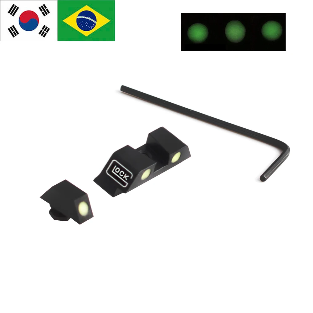 Magorui Tactical Glock Green Fiber Optic Front Rear Night Sight Set for 17/19/22/23/24/26/27/33/34/35
Magorui Tactical Glock Green Fiber Optic Front Rear Night Sight Set for 17/19/22/23/24/26/27/33/34/35