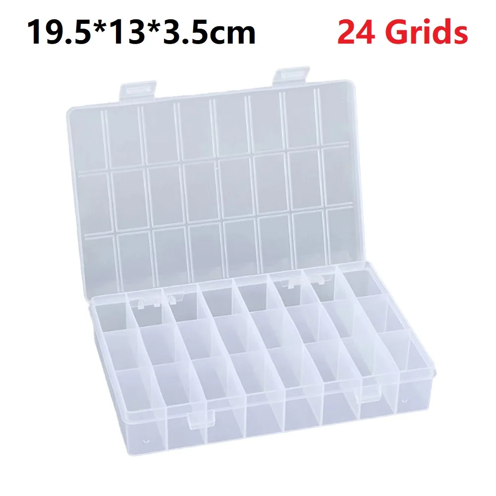 Practical 24 Grids Compartment Plastic Storage Box Jewelry Earring Bead Screw Holder Case Display Organizer Container
Practical 24 Grids Compartment Plastic Storage Box Jewelry Earring Bead Screw Holder Case Display Organizer Container