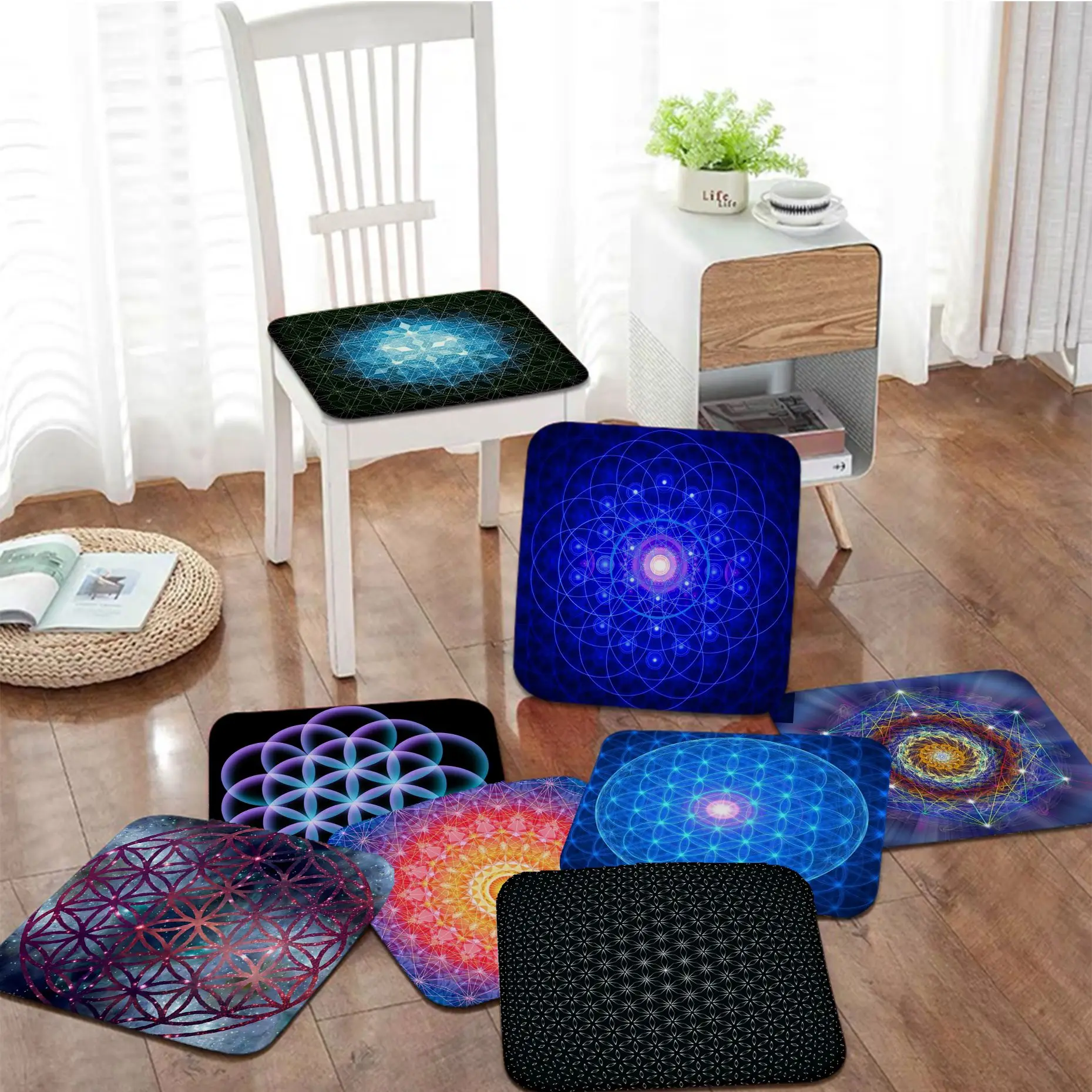 Sacred Planet Geometry Flower Of Life Round Plush Cushion Home Back Cushion Soft Comfortable 50x50cm Sofa Decor Tatami
Sacred Planet Geometry Flower Of Life Round Plush Cushion Home Back Cushion Soft Comfortable 50x50cm Sofa Decor Tatami